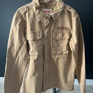 Mossimo Supply Co. Khaki Military Jacket